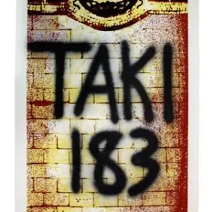 TAKI 183 original print limited edition 32/50 with spry tag https://www.taki183.net/ TAKI è stato il primo newyorkese a diventare famoso per i suoi graffiti.