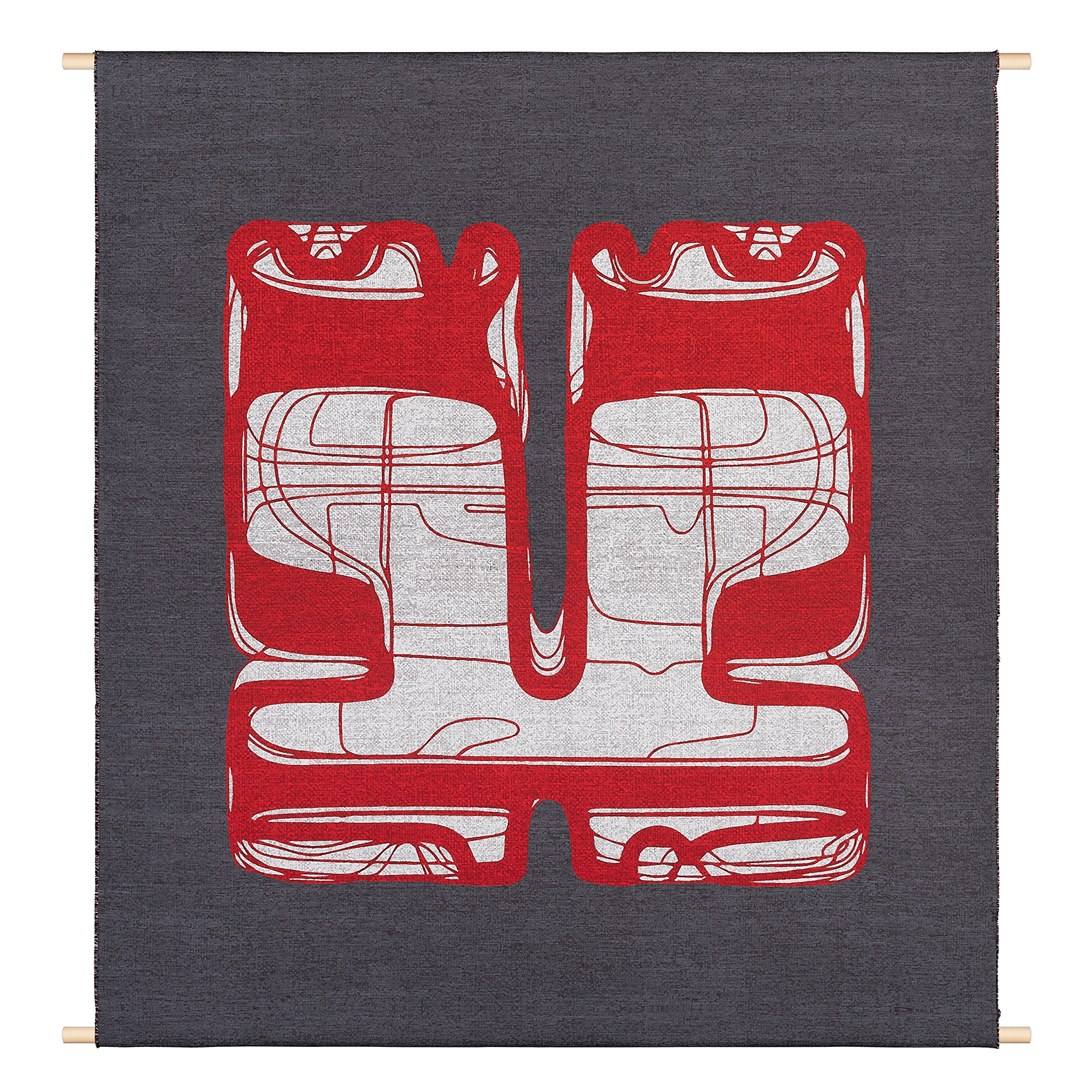 Bianco E Rosso - Fondo Grigio Web - Artistinct - This is Art