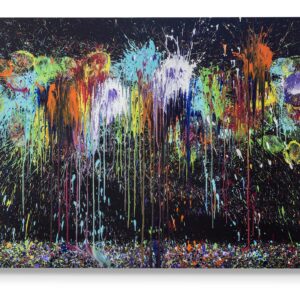 Breaking Through Black #40 "bon Bon", 160x200cm Acrilico Su Tela, 2025 - Artistinct - This is Art