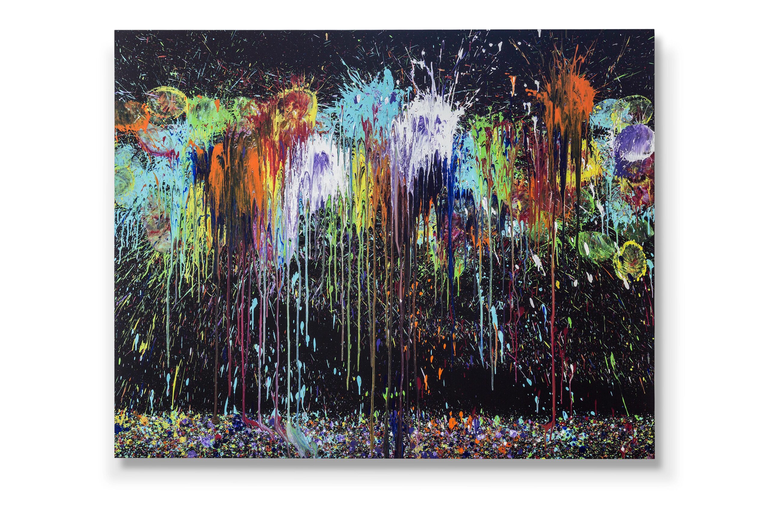 Breaking Through Black #40 "bon Bon", 160x200cm Acrilico Su Tela, 2025 - Artistinct - This is Art