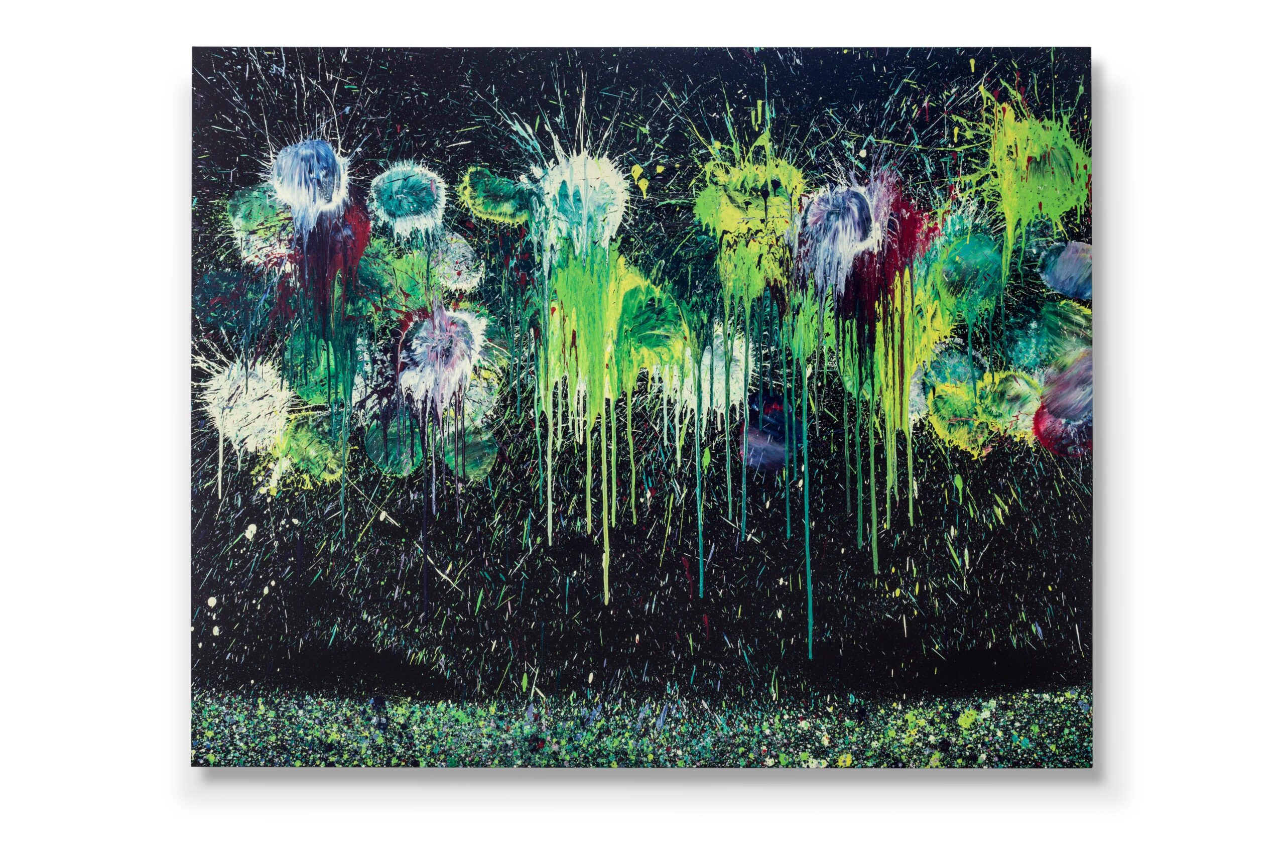 Breaking Through Black #44 Triz Garden 160x200cm Acrilico Su Tela 2025 - Artistinct - This is Art