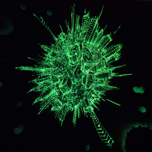 Mine Urban World - Artistinct - This is Art Mine Urban world 32inchs X 32inchs